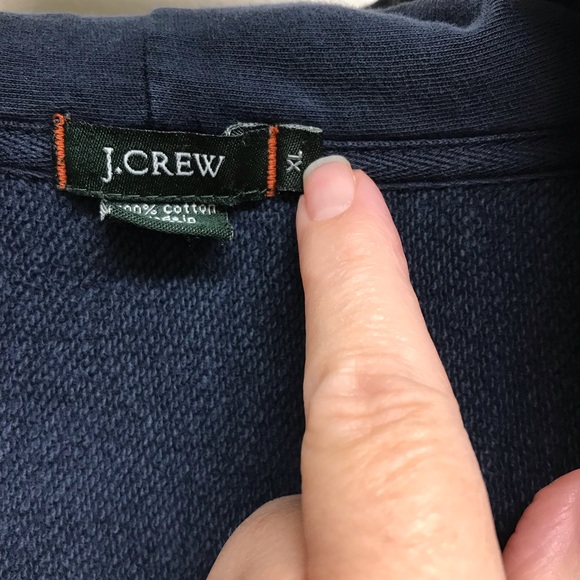 Men’s J Crew 100% Cotton Zip Up Hoodie - Picture 3 of 7